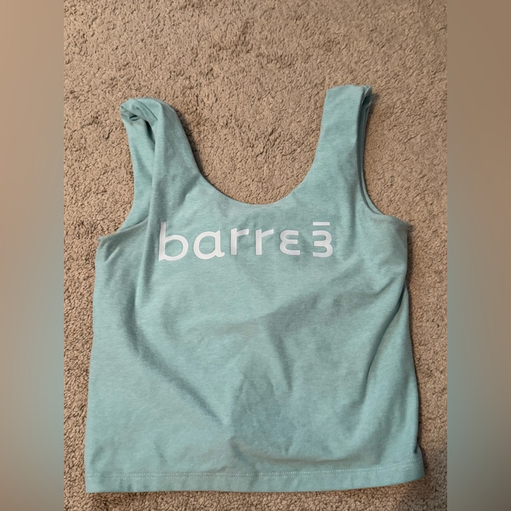 Barre3 Mint Crop Tank Top